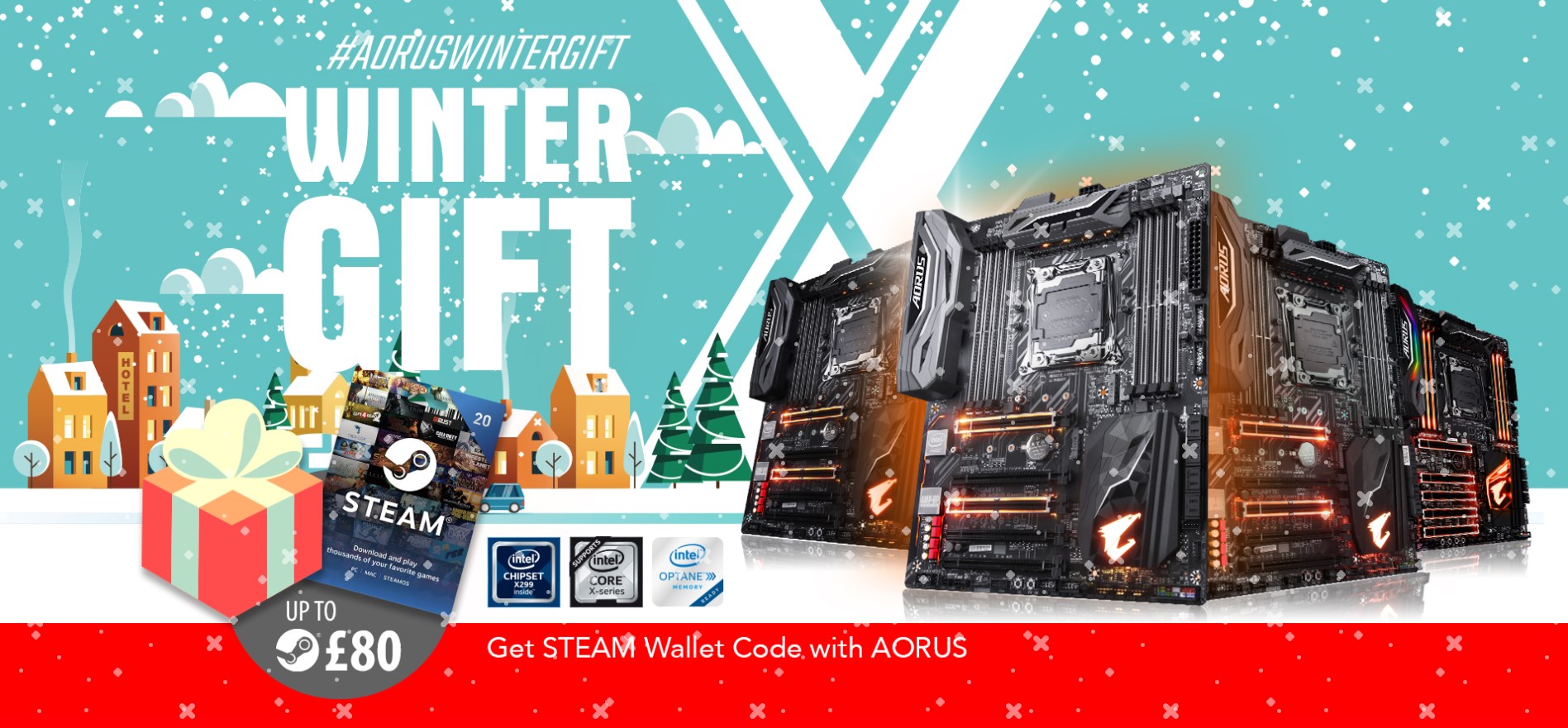 Buy The Latest Gigabyte Aorus X299 Motherboards Get Up To 80 Free Steam Wallet Codes This Winter Aorus