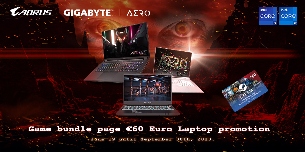 Game bundle page €60 Euro Laptop promotion