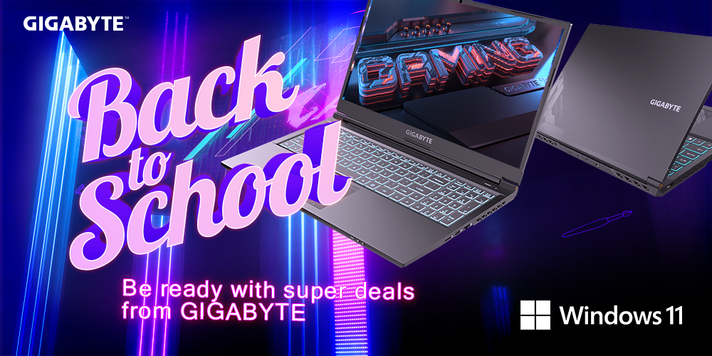 GIGABYTE Laptop Back to School - UK